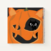Black Cat Halloween Notizblock (Rückseite)