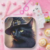 Black Cat Halloween Pappteller (Party)