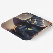 Black Cat Halloween Pappteller (Gewinkelt)