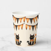 Black Cat Halloween-Party Pappbecher (Rechts)