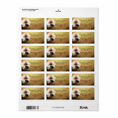 Black Cat Halloween-Rücksendeadresse Adressaufkleber (Vorne)