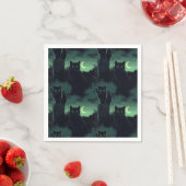 Black Cat Halloween Serviette (Beispiel)