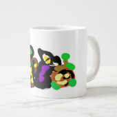Black Cat Halloween Spaß Jumbo-Tasse (Vorderseite Rechts)