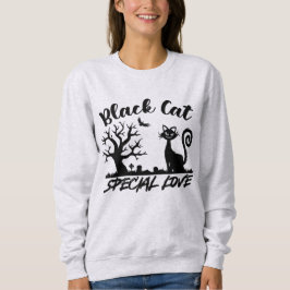 Black Cat Halloween Sweatshirt
