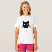 Black Cat Halloween T-Shirt (Vorne ganz)