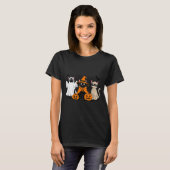 Black Cat Halloween T-Shirt (Vorne ganz)