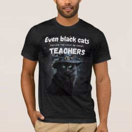 Black Cat Halloween Teacher Wertungsquote T-Shirt