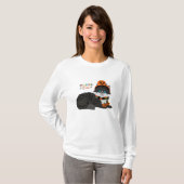 Black Cat Halloween Teirt T-Shirt (Vorne ganz)