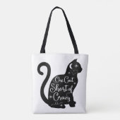 Black Cat Halloween Tote Bag Tasche (Rückseite)