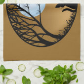 Black Cat Handtuch Black Cat Tea Handtücher Katze  (Gefaltet)