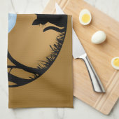 Black Cat Handtuch Black Cat Tea Handtücher Katze  (Viertel Falte)