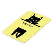Black Cat, Hang in There! Magnet (Linke Seite)