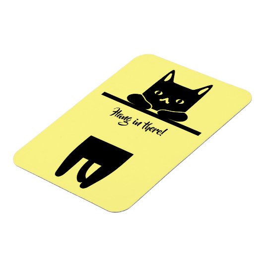 Black Cat, Hang in There! Magnet (Linke Seite)
