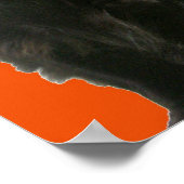 Black Cat Happy Halloween 20 x 30 Poster (Ecke)