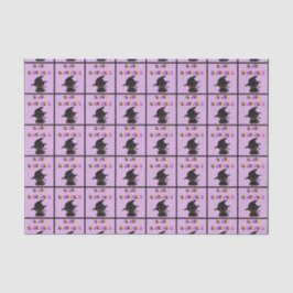 Black Cat Happy Halloween Balloons Seidenpapier