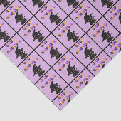 Black Cat Happy Halloween Balloons Seidenpapier (Ausschnitt)