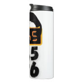 Black Cat happy new years mugs Thermosbecher (Nach rechts gedreht)