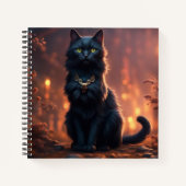 Black Cat Hardcover Notizblock (Vorderseite)