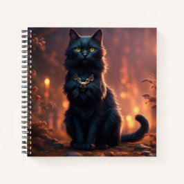 Black Cat Hardcover Notizblock