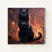 Black Cat Hardcover Notizblock (Rückseite)