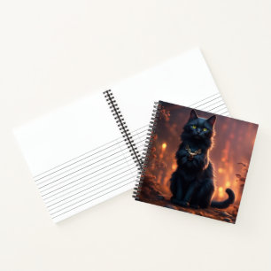 Black Cat Hardcover Notizblock