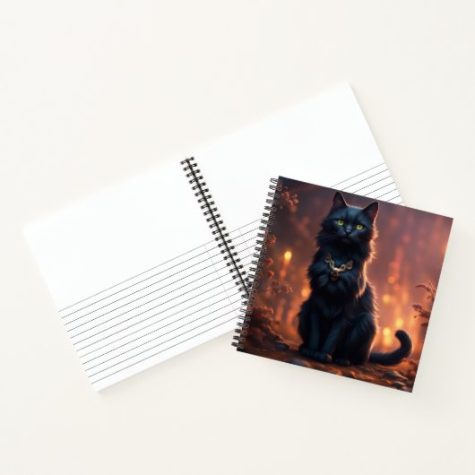 Black Cat Hardcover Notizblock (Innenseite)
