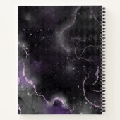 Black Cat Hat Raute Alkohol Tinte Notizblock (Rückseite)