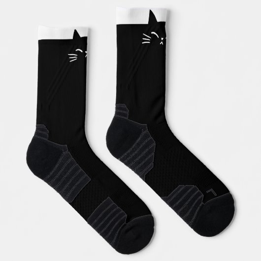 Black Cat Head Socken (Rechts)
