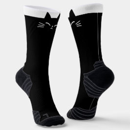 Black Cat Head Socken