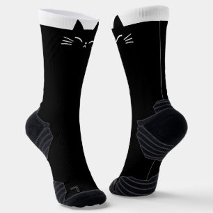 Black Cat Head Socken