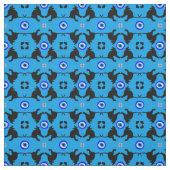 Black Cat, Heart & Evil Eye trendige Mode Stoff (Muster)
