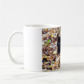 Black Cat Herbst Foto Klassische weiße Tasse (Links)