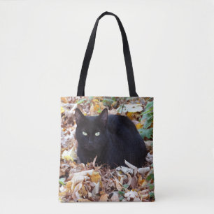 Black Cat Herbst hinterlässt überdruckte Tote-Tasc Tasche