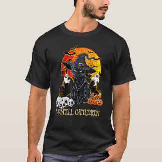 Black Cat Hexe, die ich rieche Kinder Halloween Me T-Shirt