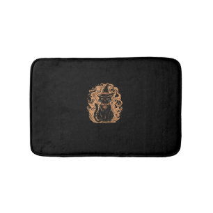 Black Cat Hexe Zauberer Mystical Niedlich Black Ca Badematte