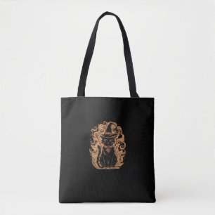 Black Cat Hexe Zauberer Mystical Niedlich Black Ca Tasche