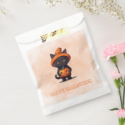 Black Cat Hexen Hat Pumpkin glücklich Halloween Geschenktütchen (Versiegelt)