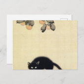 Black Cat Hishida Shunso Postkarte (Vorne/Hinten)