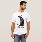 Black Cat Hiss Off Shirt Funny 2020 Quarantäne (Vorne ganz)