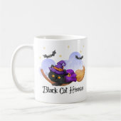 Black Cat Hisses Kaffeetasse (Links)