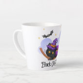 Black Cat Hisses Milchtasse (Linke Ecke)