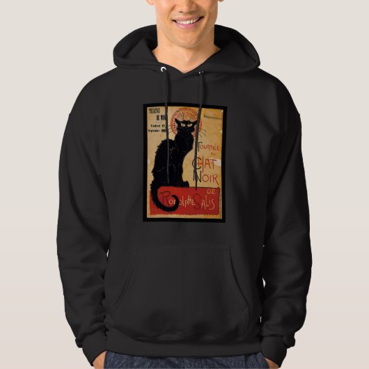 Black cat hoodie (Vorderseite)