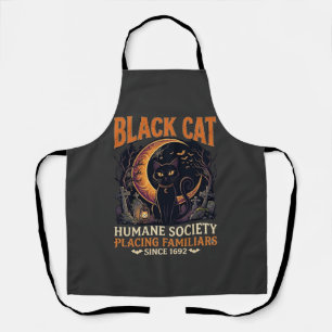 Black Cat Humane Society Halloween Halbmond L Schürze