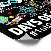 Black Cat I Survived 67 Days Of School 1st Grade T Poster (Ecke)