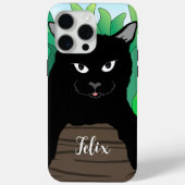 Black Cat Illustration Case-Mate iPhone Case (Rückseite)