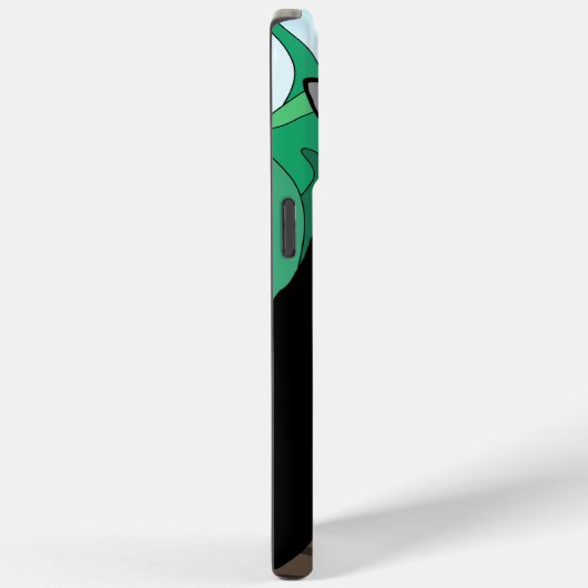 Black Cat Illustration Case-Mate iPhone Case (Rückseite / Rechts)