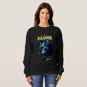 Black Cat I'm Not Alone for Cat Cat Parents Kitty  Sweatshirt (Vorne ganz)