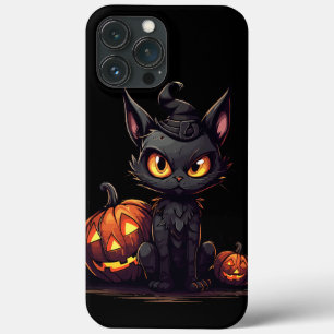 Black Cat in Hexenhut Meowlow iPhone / iPad Gehäus Case-Mate iPhone Hülle