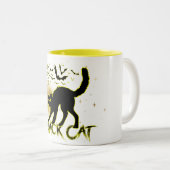 Black Cat Inspiriert Halloween-Tasse Zweifarbige Tasse (VorderseiteRechts)