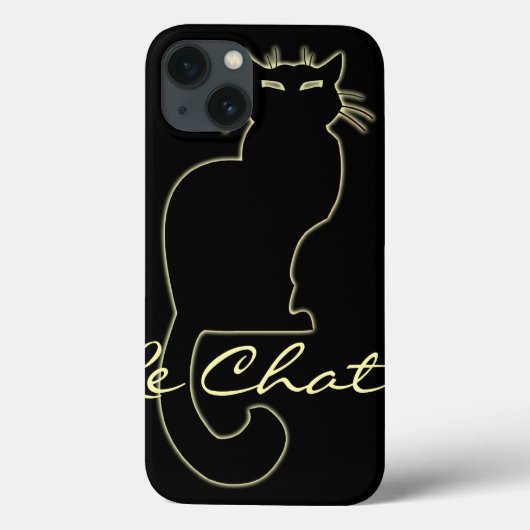 Black Cat iPad Case Cat Lover Le Chat iPad Case (Rückseite)